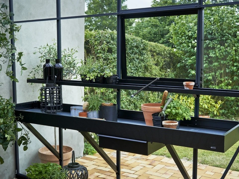 Royal Well Kweekgoot 213 x 14 cm Zwart Gecoat - Afbeelding 2